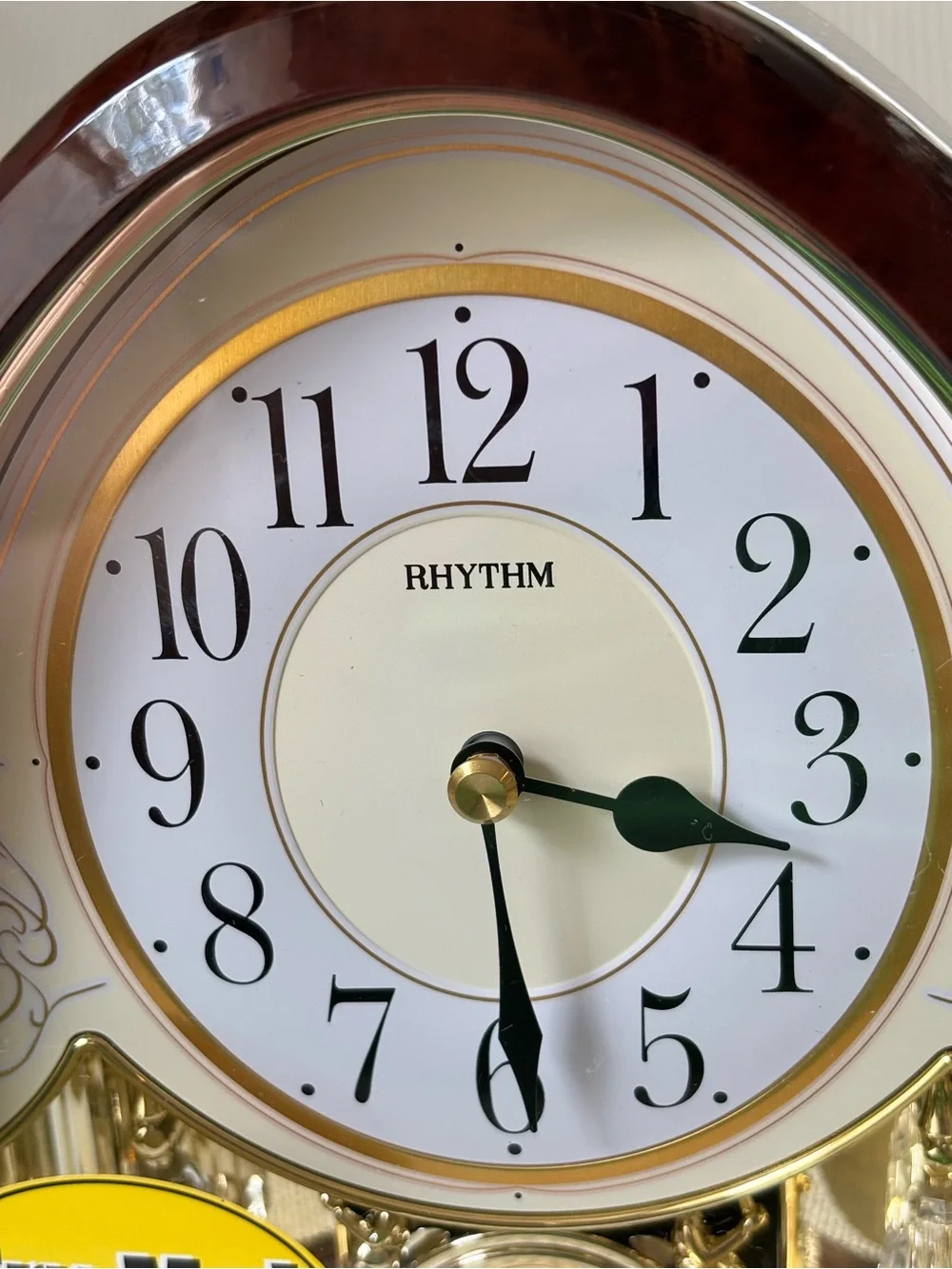 Rhythm Clock “Joyful Crystal Bells